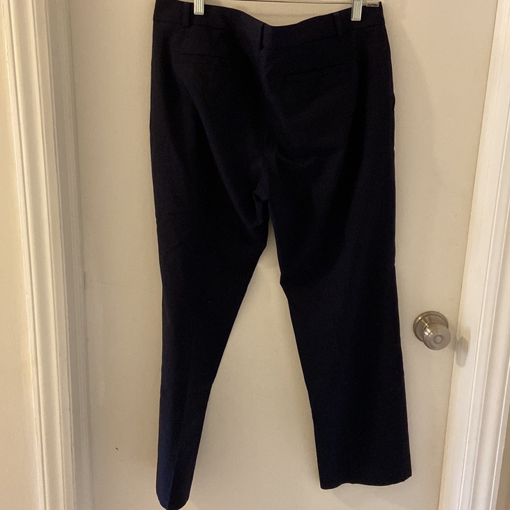 Banana Republic Slim Straight Navy Pants 10S Petite - Picture 3 of 7